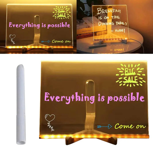 Glowing LED Drawing Board
